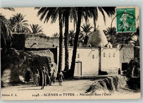 Alger 1914 Oase Ort lt. Stempel