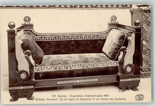 Lyon 1914 Internationale Austellung Nationale Möbel Napoleons Tagesbett