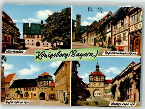 Königsberg Marktplatz Regiomontanus Haus Unfinder Tor Haßfurter Tor