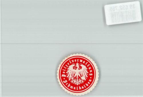 Schmalkalden Polizeiverwaltung Schmalkalden