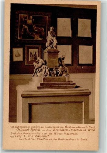 Bonn Original-Modell des Beethoven-Denkmal in Wien v. Prof. C. von Zumbusch Beethovenhaus
