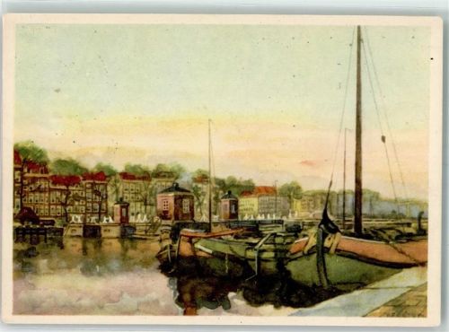 Amsterdam 1948 Hafen Amstel