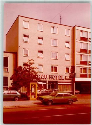 Neu-Ulm Hotel Donau Auto Foto Original aus Archiv eines Ansichtskartenverlags