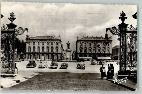 Nancy 1959 Foto Henry Place Stanislaus Denkmal Auto Oldtimer