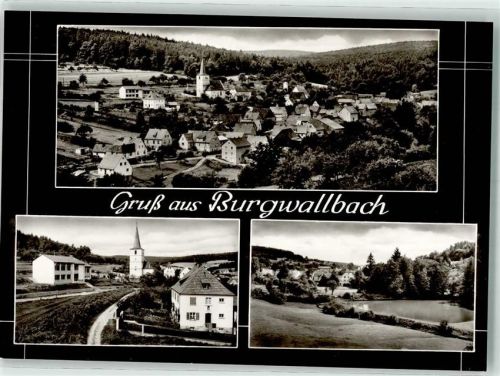 Burgwallbach mit Bürgerhaus und Kirche Heilige Dreifaltigkeit