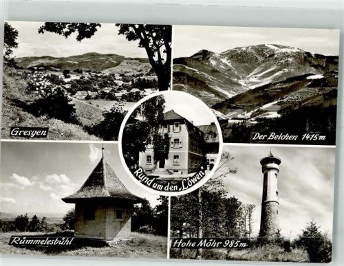 Gresgen Aussichtsturm Hohe Möhr Gasthaus Löwen Rümmelsbühl Belchen