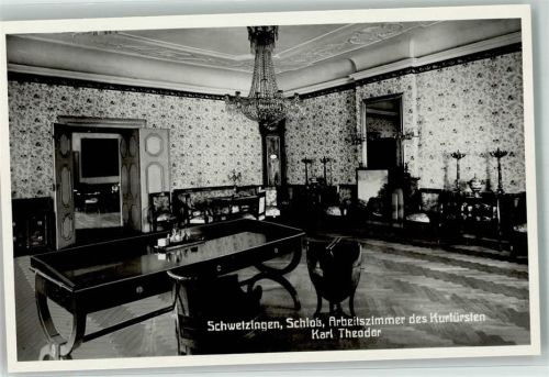 Schwetzingen Arbeitszimmer des Kurfürsten Karl Theodor im Grossherzoglichen Schloss
