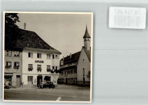 Meßkirch Hotel Adler Oldtimer Ort handschriftlich