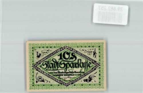 Bielefeld 1919 10 Pfg. Kriegsplatz Anweisung