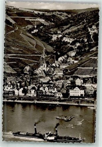 Assmannshausen Gasthaus Höllenbachklause Dampfschiff