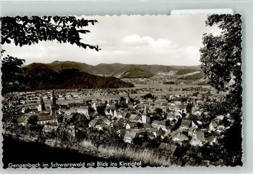 Gengenbach Blick ins Kinzigtal Schwatzwald Kirche Fabrik