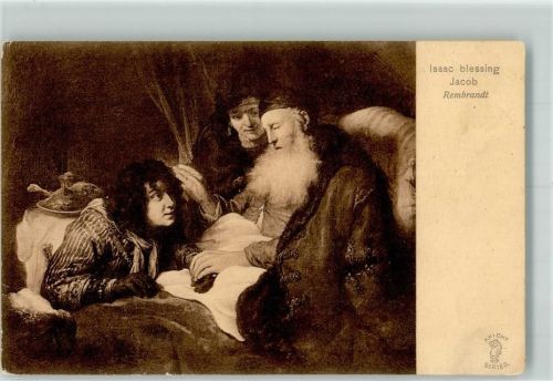 Isaac Blessing Jacob Rembrandt Knigth Series No. 1064