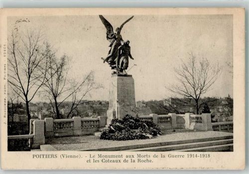 Poitiers 1930 Kriegerdenkmal WK I 1914-18