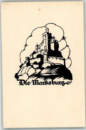 Braubach Die Marksburg Scherenschnitt A.M. Schwindt