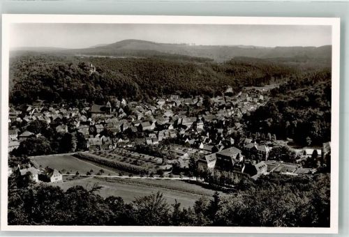 Landstuhl mit Kirche St. Andreas und Burgruine Sickingen Nanstein
