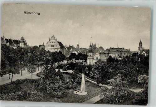 06886 O4600 Lutherstadt Wittenberg 1929 - Östlicher Stadtpark und Collegienstraße