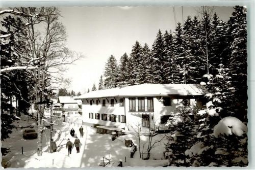 Birkenstein Gutenberg-Heim im Winter Foto Orginal aus Archiv eines Ansichtskartenverlags Ort handschriftlich