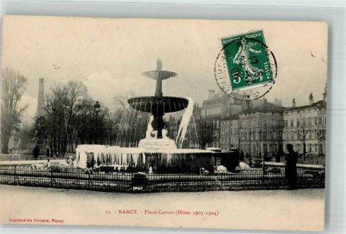 Nancy 1903 Place Carnot Springbrunnen