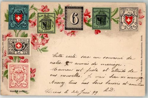 Zürich 1899 Verlag Menke-Huber Briefmarkenbörse