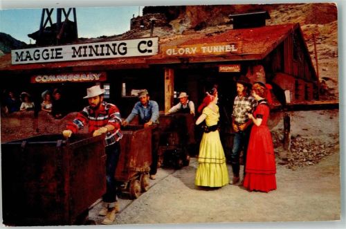 Maggie Mining Glory Tunnel Förderwagen Foto AK