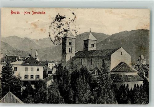 Bozen 1925 Herz Jesu Kirche