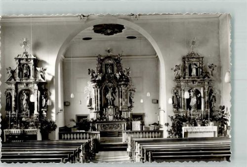 Simonswald Inneres der Kirche St. Sebastian