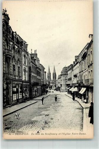 Saint-Lo Kirche Notre-Dame Rue du Neufbourg