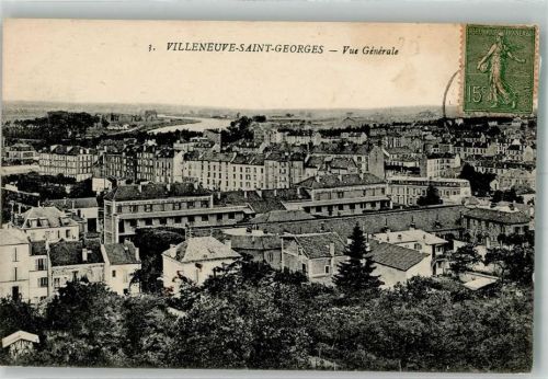 Villeneuve-Saint-Georges 1920 Briefmarke Bildseite
