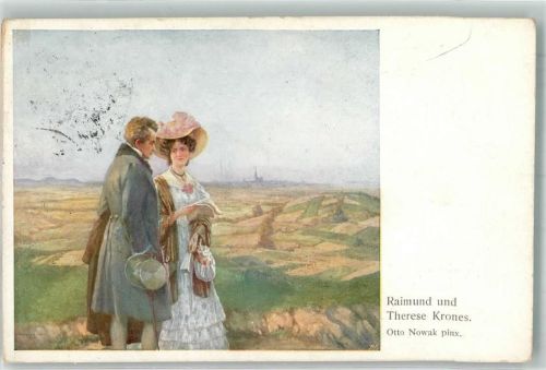 1913 sign. Nowak, Otto Raimund und Therese Krones Verlag Wiener Kunst B.K.W.I. Nr. 1123