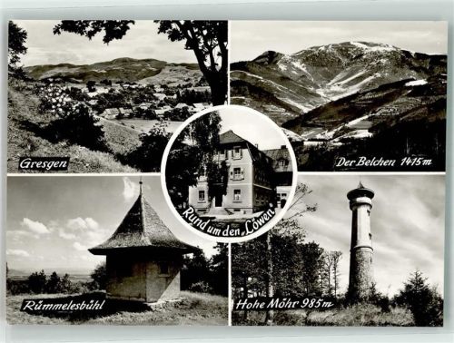 Gresgen Gasthaus Löwen Aussichtsturm Hohe Möhr Rümmelsbühl Belchen