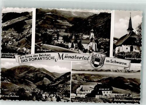 Münstertal St. Trudpert Kirche Antoinius-Kapelle Belchenhaus Gasthaus