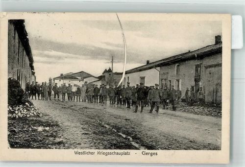 Cierges 1916 Feldpost WK I 28. Res.Div.