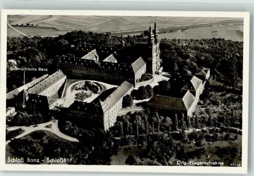 Bad Staffelstein Fliegeraufnahme Schloss Banz Schlosshof