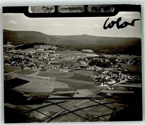 Friedenfels Fliegeraufnahme Ort handschriftlich Foto Original aus Archiv eines Ansichtskartenverlags