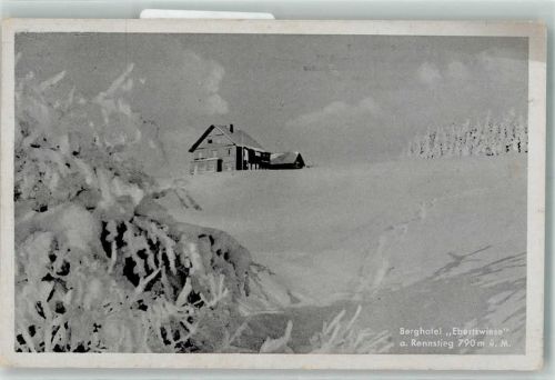 Tambach-Dietharz Berghotel bertswiese am Rennsteig 790 m Winter Schnee