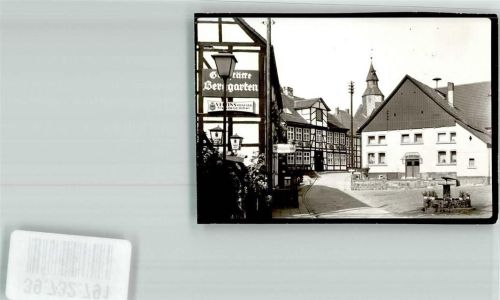 Schwalenberg Gasthaus Berggarten an der Brauergildestraße Foto Original aus Archiv eines Ansichtskartenverlags Ort handschriftlich