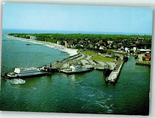 Wyk Hafen Fähre Fliegeraufnahme