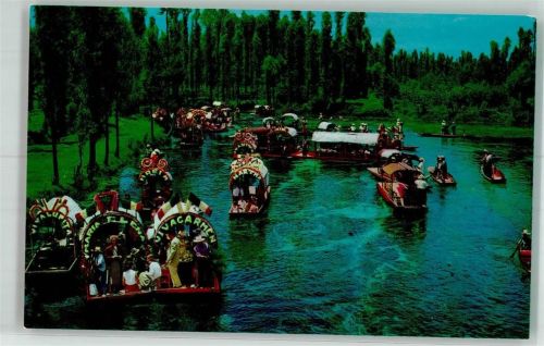Mexiko City Xochimilco Boote