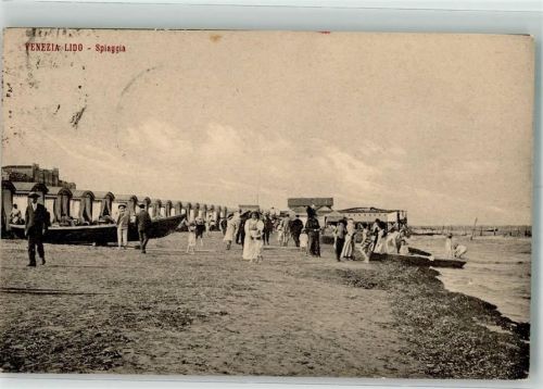 Lido di Venezia 1913 Schwimmbad Strand