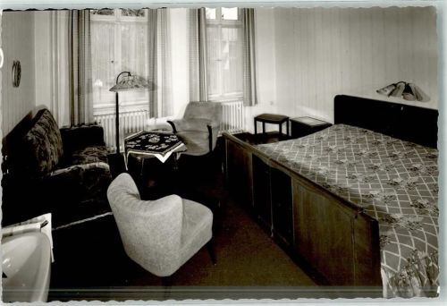 Bad Oeynhausen Foto Original aus Archiv eines Ansichtskartenverlags Pension Farbenfroh Ort handschriftlich