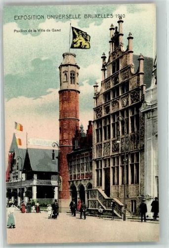 Brüssel 1910 Ausstellung 1910 Rathaus Gand