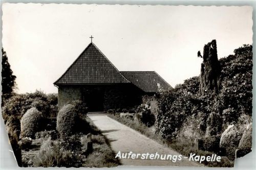 Bockhorn Foto Original aus Archiv eines Ansichtskartenverlags Auferstehungs-Kapelle Ort handschriftlich