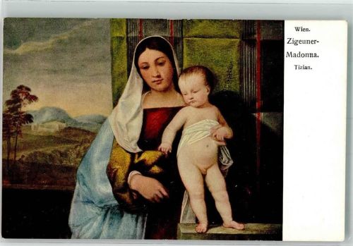 Wien sign. Tizian Zigeuner-Madonna B.K.W.I. 413-14