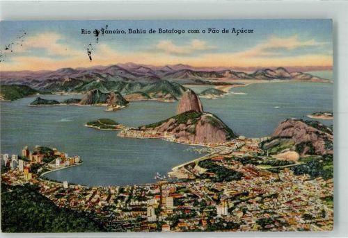 Rio de Janeiro 1955 Bahia de Botafogo Zuckerhut