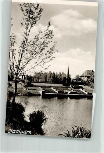 Werne Stadtpark Foto Original aus Archiv eines Ansichtskartenverlags