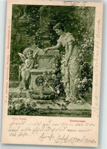 1901 Kartenorakel Amor Frau F.A. Ackermann`s Kunstverlag No. 577