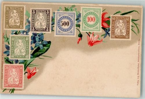 Zürich Enzian Alpenveilchen Verlag Menke-Huber Briefmarkenbörse