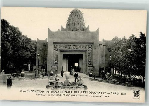 Paris 1925 Exposition Internationale des Arts Decoratifs Pavillon de l´Afrique Francaise