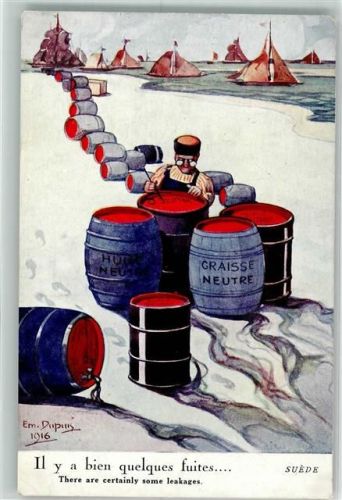 1916 Vise Paris Nr. 112 sign Em. Dupuis Il y a bien quelques fuites Umweltschutz