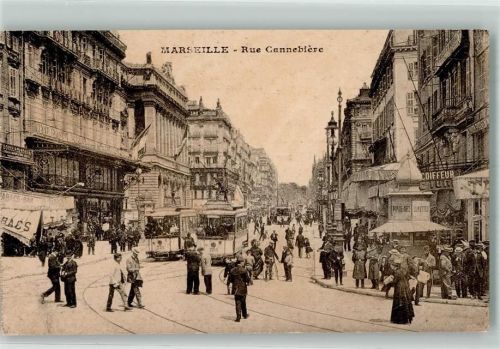 Marseille Straßenbahn Rue Cannebiere